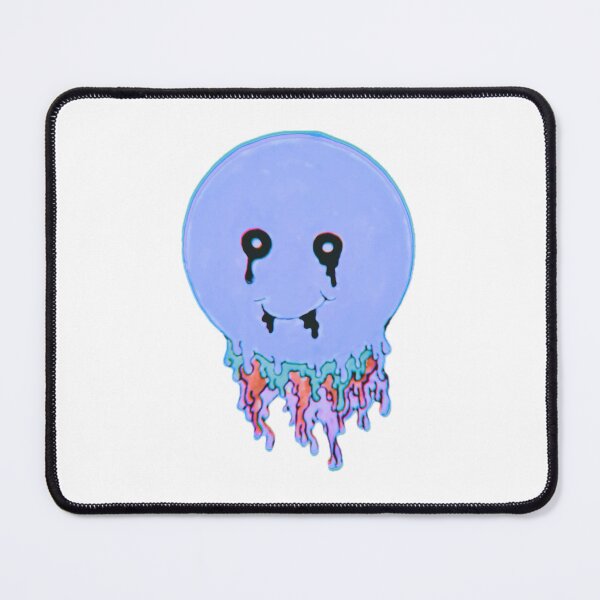 Item preview, Melting Smiley Face with Colors Periwinkle designed and sold by abby4doodles.