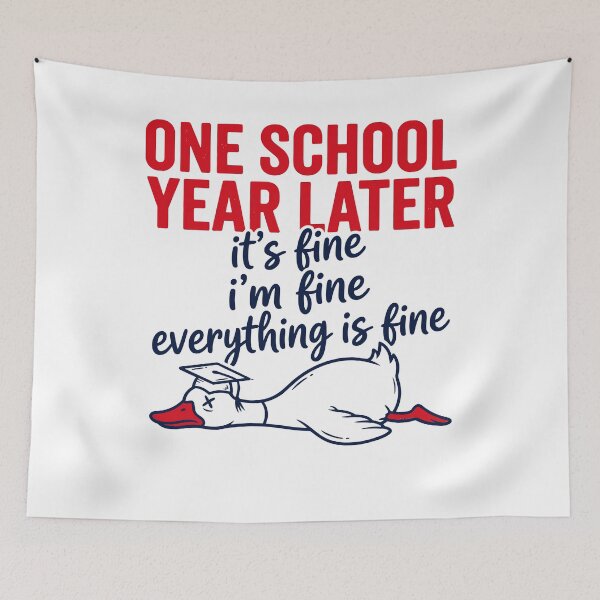 Item preview, One School Year Later Stressed Goose Teacher designed and sold by KroghDs.