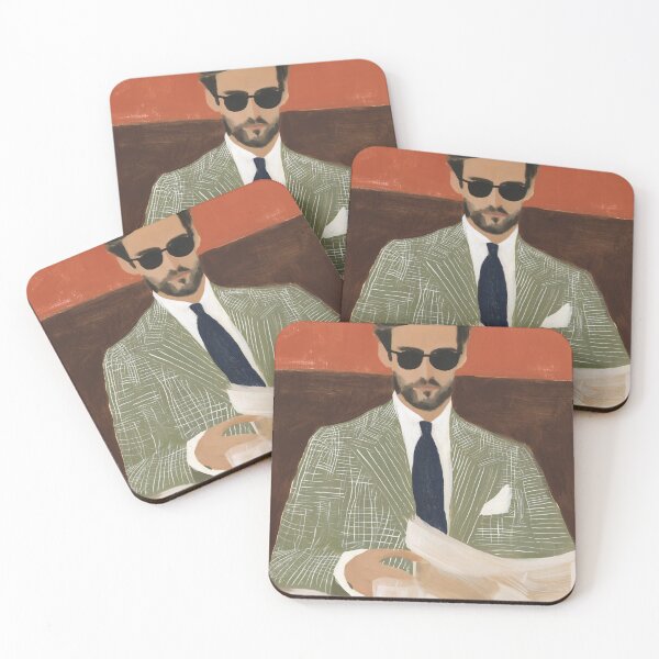 Item preview, Whisky Newspaper Gentleman Mid-Century Print designed and sold by Maisonsucces.