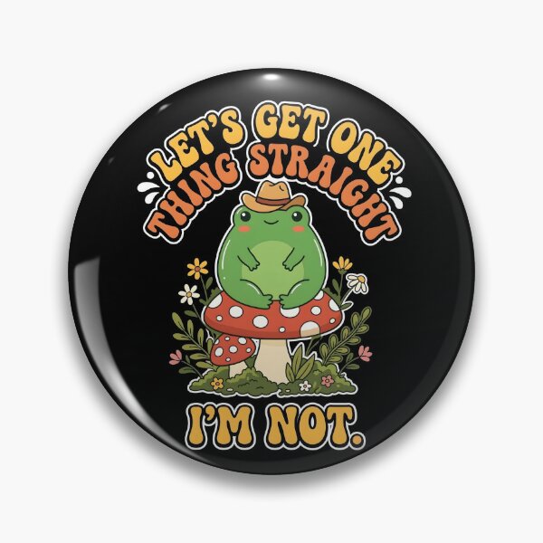 Artikelvorschau, Eines sei vorab klargestellt: Ich bin nicht – ein niedlicher Cottagecore-Frosch-Cowboy-Pilz, ein Geschenk für LGBTQ-Pride-Anhänger. entworfen und verkauft von Luminari Creations.