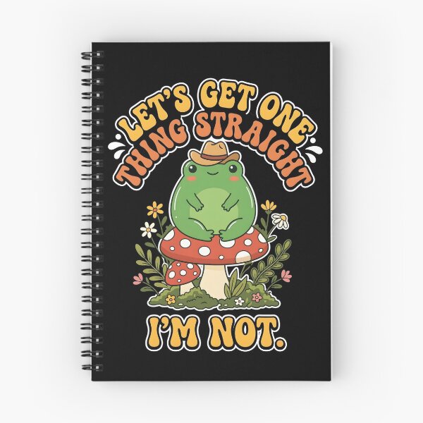 Item preview, Let's Get One Thing Straight I'm Not — Cute Cottagecore Frog Cowboy Mushroom, LGBTQ Pride Gift designed and sold by Luminari Creations.
