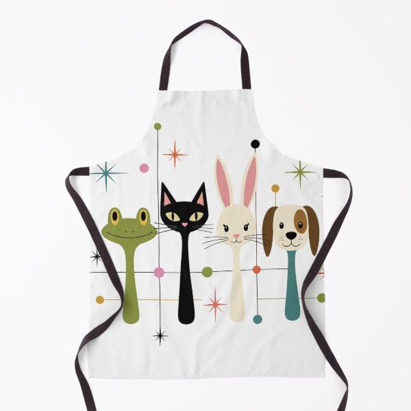 Item preview, Retro Animal Faces Vector Graphic Design designed and sold by ArtoryNest.