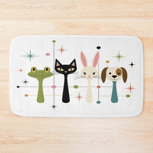 Item preview, Retro Animal Faces Vector Graphic Design designed and sold by ArtoryNest.