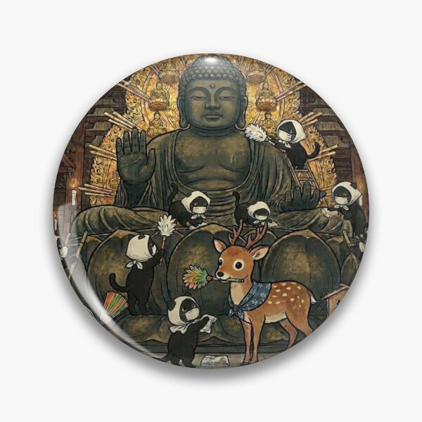 Item preview, Great Buddha & Cats Temple Cleaning Service - Osushinugui designed and sold by Komatoya.