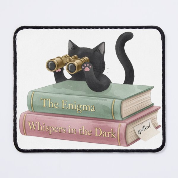 Item preview, I Saw That — Spy Cat Vintage Binoculars Mystery Tee designed and sold by kosimazaki.