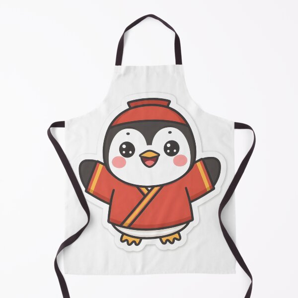 Item preview, Cute Penguin Wearing Korean Hanbok Sticker designed and sold by KooksStudio.
