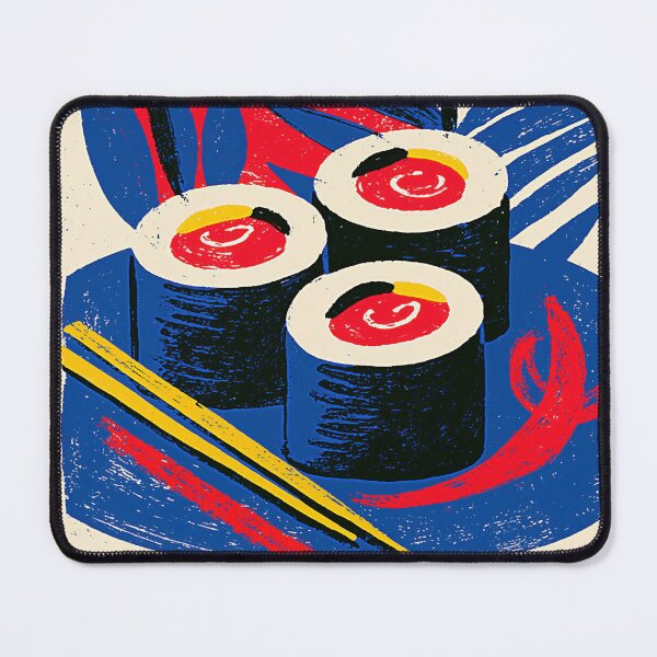 Item preview, Stylized Seafood Block Print designed and sold by Retro Type.