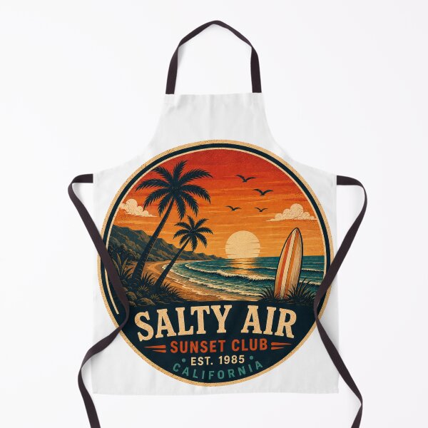 Item preview, SALTY AIR Retro Badge – Vintage Coastal Graphic designed and sold by Mac Sketches.