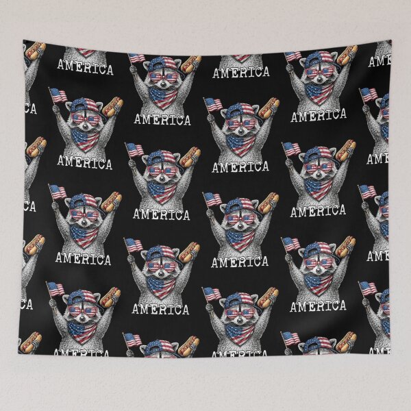 Item preview, 4th Of July Raccoon designed and sold by didiershreves.