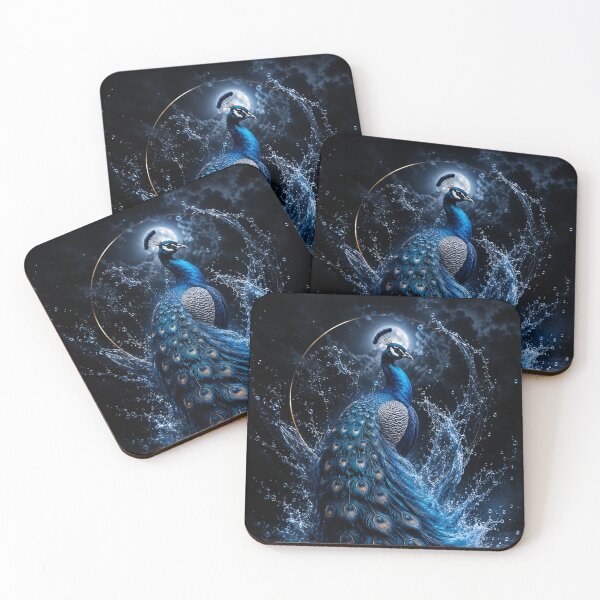 Item preview, Mystic Peacock Water Splash | Dark Aesthetic Fantasy Artwork designed and sold by Sticleg.