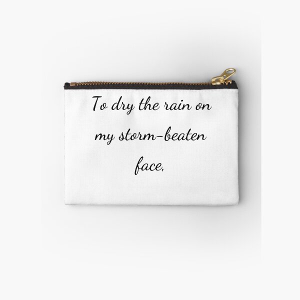 Item preview, "To dry the rain on my storm-beaten face," - handwriting black designed and sold by ariksworld.