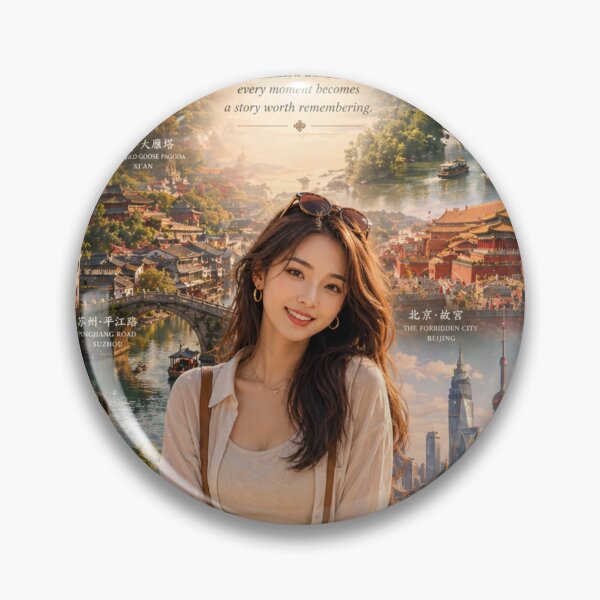 Item preview, Welcome to China Timeless Beauty Poster | Chinese Culture, Landmarks & Travel Adventure Art designed and sold by Inkora-Art.