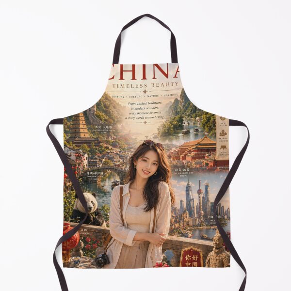Item preview, Welcome to China Timeless Beauty Poster | Chinese Culture, Landmarks & Travel Adventure Art designed and sold by Inkora-Art.