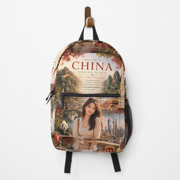 Item preview, Welcome to China Timeless Beauty Poster | Chinese Culture, Landmarks & Travel Adventure Art designed and sold by Inkora-Art.