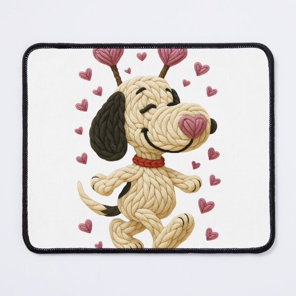Item preview, Sweet Knitted Dog Valentine Design designed and sold by DEONDRERONDEL12.