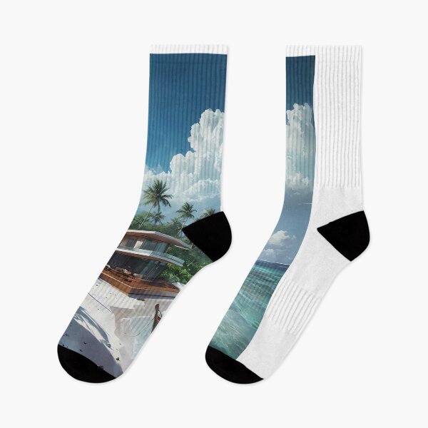 Item preview, ISLAND MODE ON - Modern Tropical Villa Art designed and sold by Modern Nest Art.