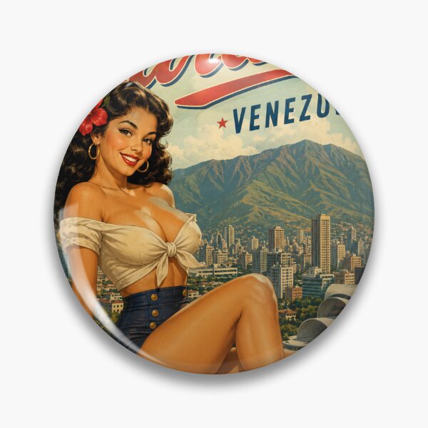 Item preview, Pinup CARACAS VENEZUELA Variant  designed and sold by PINDROPPA.