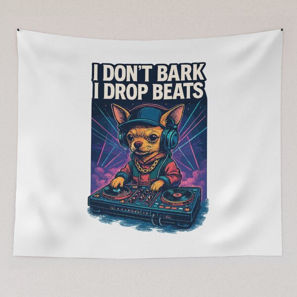 Item preview, Chihuahua DJ: I Don't Bark, I Drop Beats Design designed and sold by Pineapple-Tree.