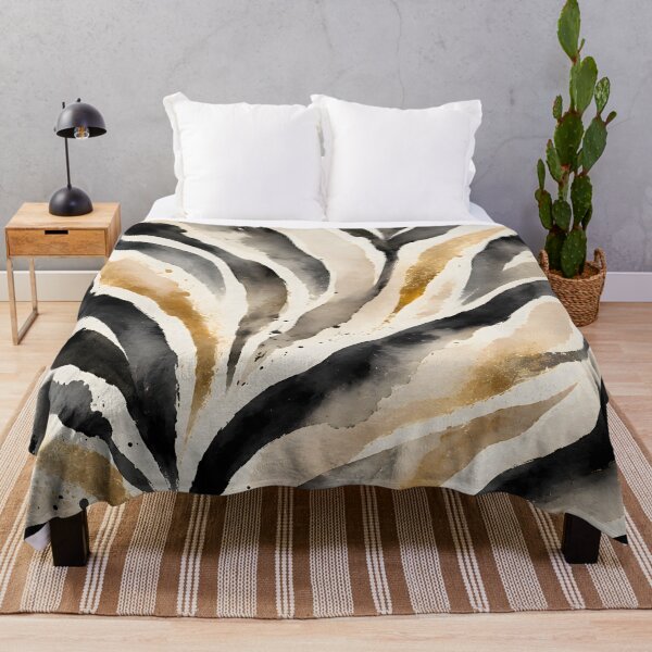 Item preview, Elegant Watercolor Zebra Animal Print Pattern designed and sold by ZetaDream.