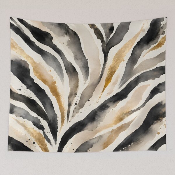 Item preview, Elegant Watercolor Zebra Animal Print Pattern designed and sold by ZetaDream.