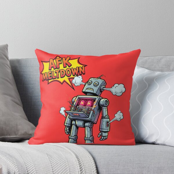 Item preview, AFK Meltdown Robot Illustration – Funny Gamer Robot Overheating designed and sold by ChaosNest.