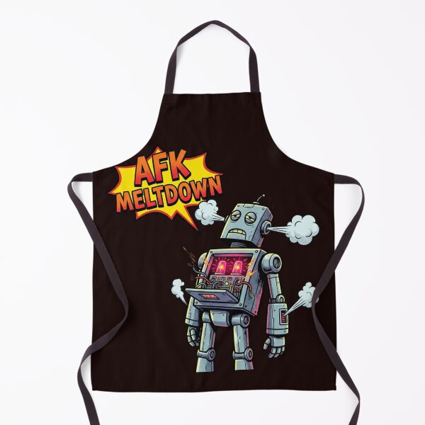Item preview, AFK Meltdown Robot Illustration – Funny Gamer Robot Overheating designed and sold by ChaosNest.