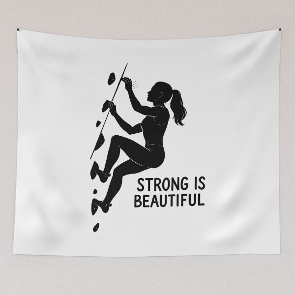 Item preview, Strong is Beautiful – Aesthetics in Bouldering designed and sold by Pineapple-Tree.