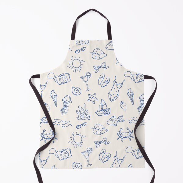 Item preview, Mediterranean life, Summer Vacation, pattern in sketch style designed and sold by CHERRY--SHOP.