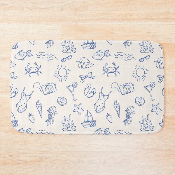 Item preview, Mediterranean life, Summer Vacation, pattern in sketch style designed and sold by CHERRY--SHOP.
