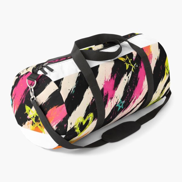 Artikelvorschau, Neon Zebra Tropical Graffiti Animal Print entworfen und verkauft von ZetaDream.