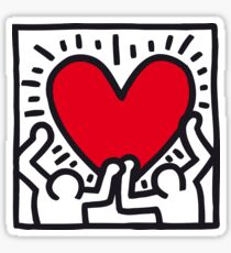 Keith Haring Heart Sticker