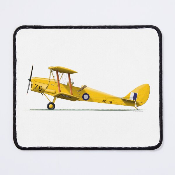 Item preview, DH-82A TIGER MOTH A17-076 RAAF 1940 designed and sold by Grubby Fingers Aircraft Illustration.