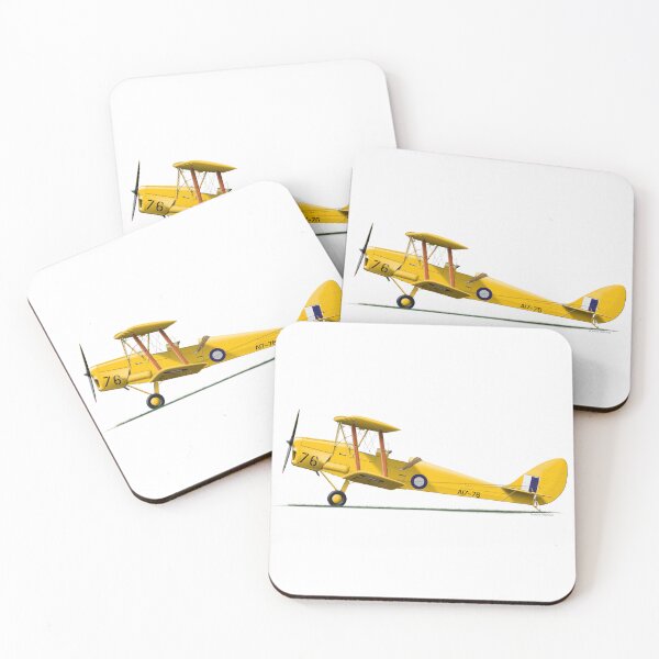 Item preview, DH-82A TIGER MOTH A17-076 RAAF 1940 designed and sold by Grubby Fingers Aircraft Illustration.