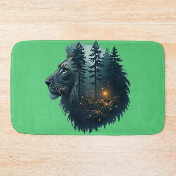 Item preview, Majestic Lion Forest Fireflies designed and sold by M.Store.