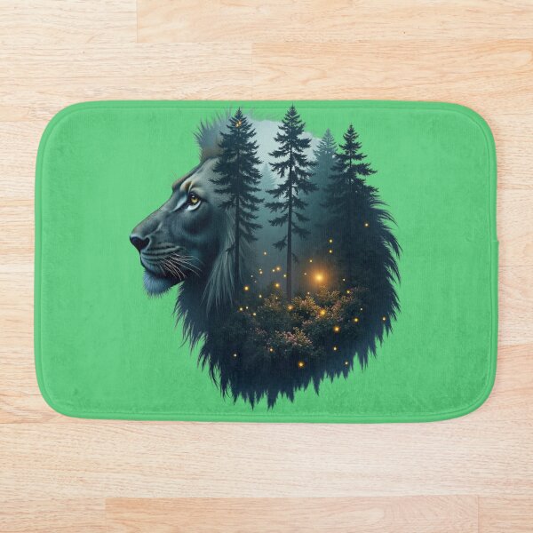 Item preview, Majestic Lion Forest Fireflies designed and sold by M.Store.