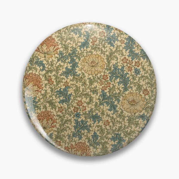 Item preview, Vintage Chrysanthemum and Acanthus Floral Pattern - Art Nouveau Botanical Design designed and sold by WabiSabiArts.