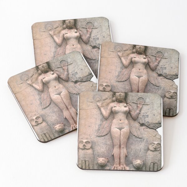 Item preview, Burney Relief — Queen of the Night — Ancient Babylonian Goddess designed and sold by PantheonArt.