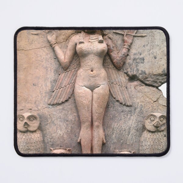 Item preview, Burney Relief — Queen of the Night — Ancient Babylonian Goddess designed and sold by PantheonArt.