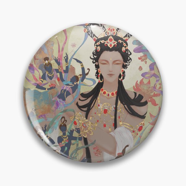 Item preview, Dunhuang Mural Style Aesthetic Illustration designed and sold by L-Art-Design.