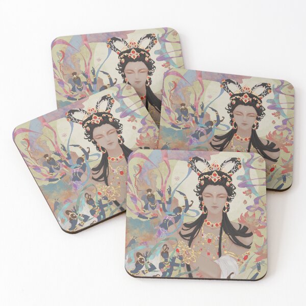 Item preview, Dunhuang Mural Style Aesthetic Illustration designed and sold by L-Art-Design.