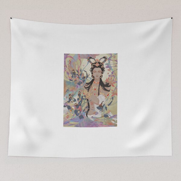 Item preview, Dunhuang Mural Style Aesthetic Illustration designed and sold by L-Art-Design.