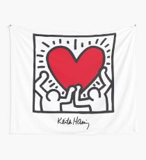 Keith Haring Heart Wall Tapestry