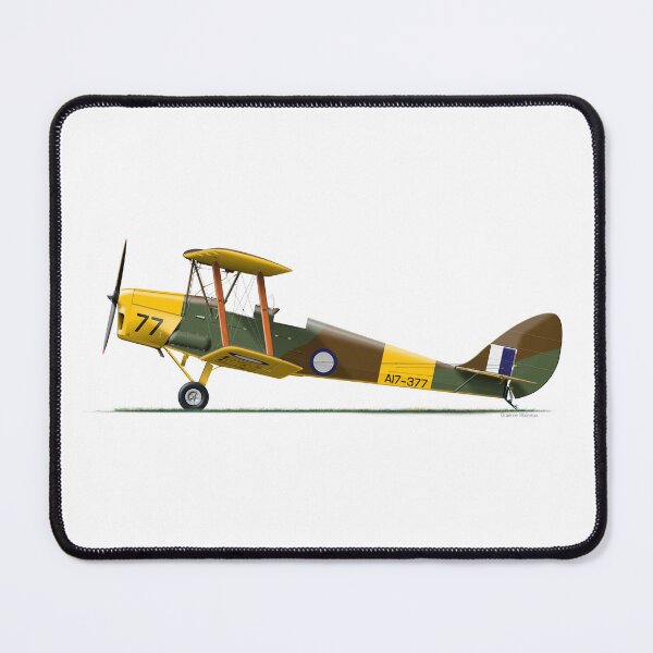 Item preview, DH-82A TIGER MOTH A17-377 AARG 2009 designed and sold by Grubby Fingers Aircraft Illustration.