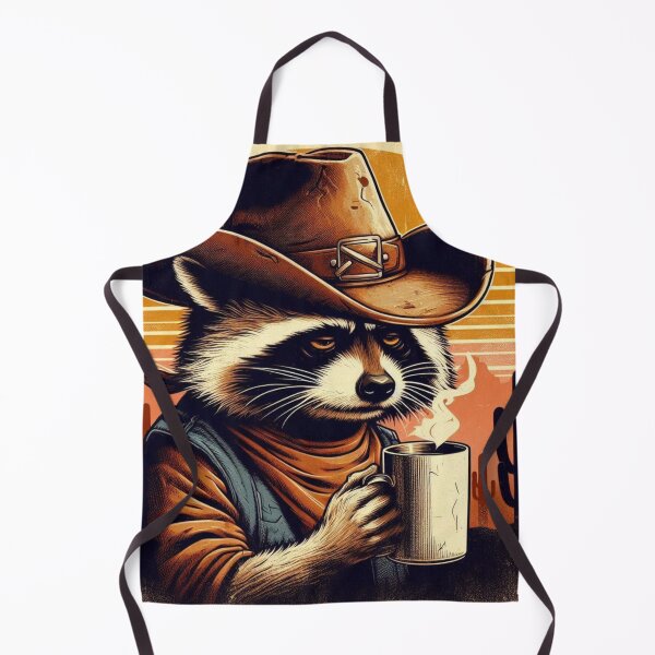 Item preview, Cowboy Raccoon – Desert Sunset Western Art designed and sold by Dogandesighn.