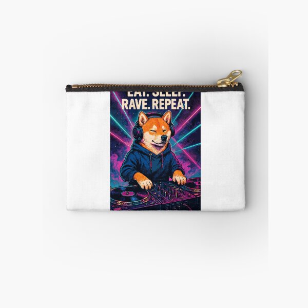 Item preview, Shiba Inu DJ: Eat Sleep Rave Repeat Nightclub designed and sold by Pineapple-Tree.