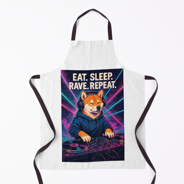 Item preview, Shiba Inu DJ: Eat Sleep Rave Repeat Nightclub designed and sold by Pineapple-Tree.