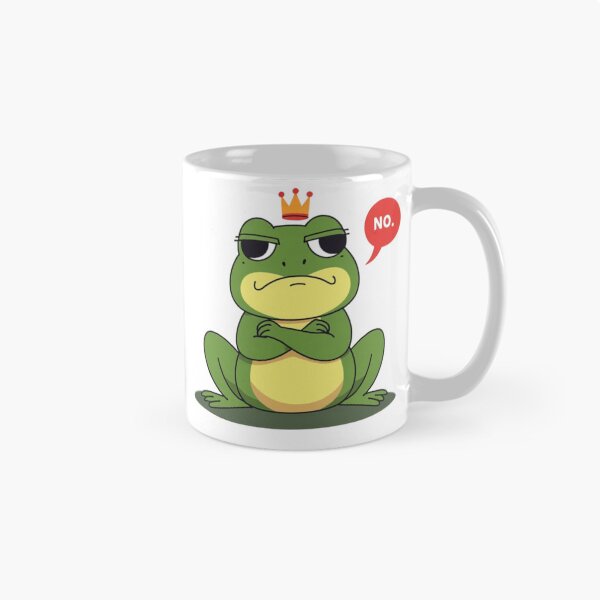 Aperçu de l'œuvre Frog Says No — Funny Grumpy Frog Meme Sticker créée et vendue par kmf1313.