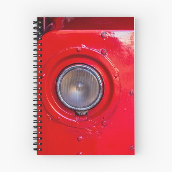 Item preview, Close-Up Of Vintage Red Vehicle Headlight And Painted Metal Surface With Rivets designed and sold by Nmallia.