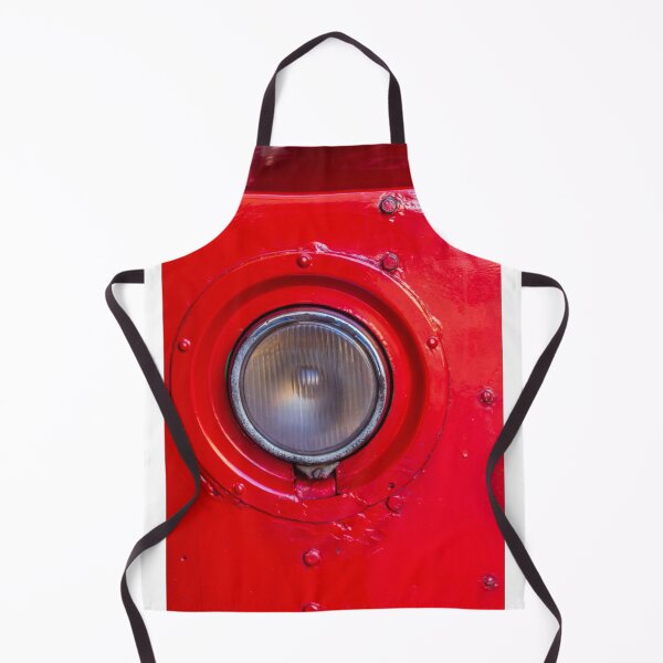 Item preview, Close-Up Of Vintage Red Vehicle Headlight And Painted Metal Surface With Rivets designed and sold by Nmallia.