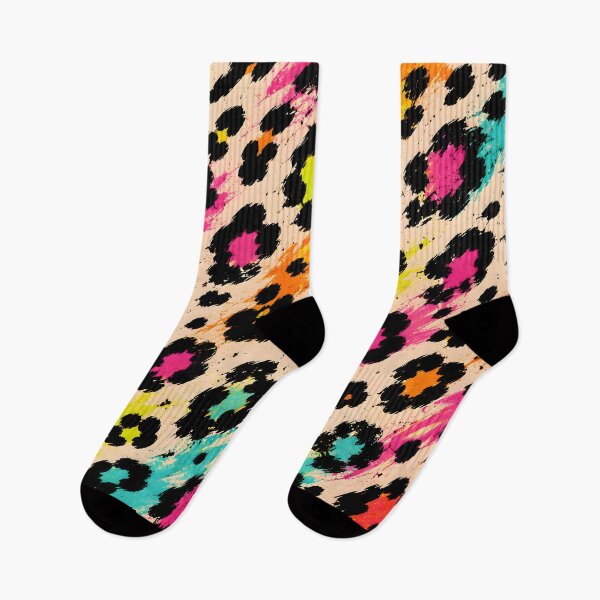 Item preview, Neon Leopard Paint Splatter Animal Print designed and sold by ZetaDream.